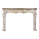Early 19th century Louis XV style fireplace in grey Ardennes marble