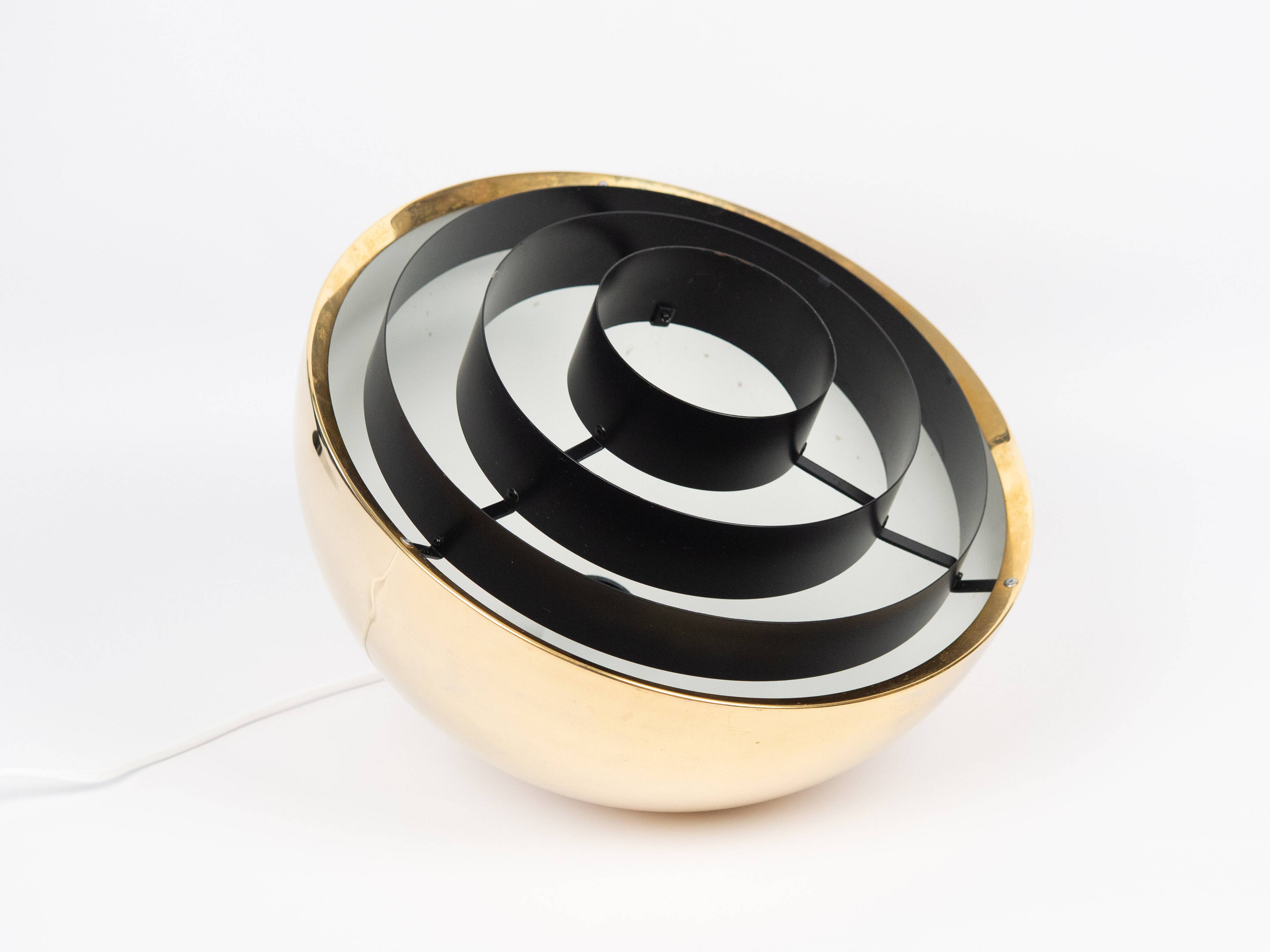 Danish vintage pendant lamp Milieu by Jo Hammerborg, Fog og Morup, 1970