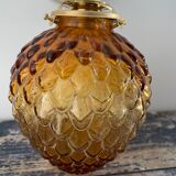 Wall lamp Electrified golden pine cone to nine