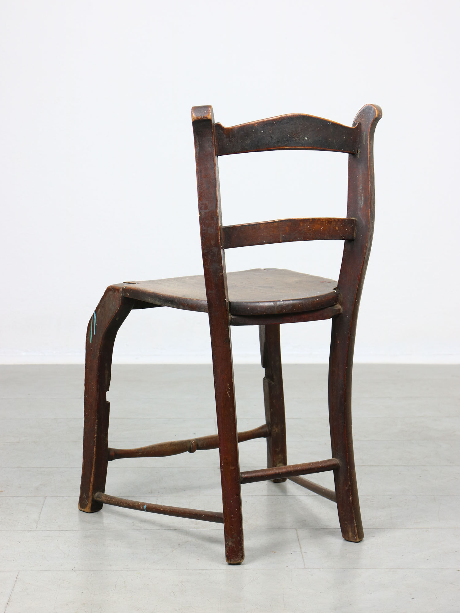 Antique Patinated Children's Chair, 1890s