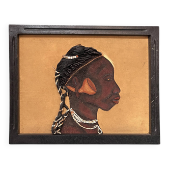 1950s Tableau "Moluba Woman"