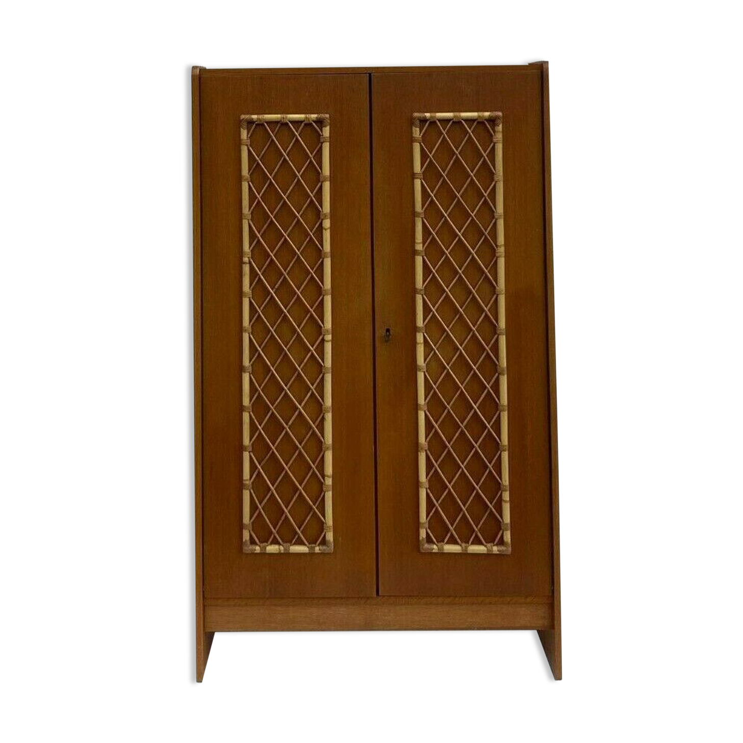 Rattan wardrobe 1950
