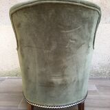 Velvet toad armchair