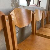 12 80s beech chairs