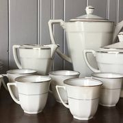 Limoges porcelain coffee service by Legrand