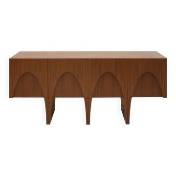 Buffet italien contemporain en teck et en bois de citronnelle