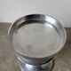 Brushed stainless steel console pedestal 1970