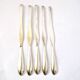DEETJEN Set of 5 silver-plated lobster picks with pearl handle