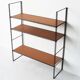 Etagère string années métal et bois années 60