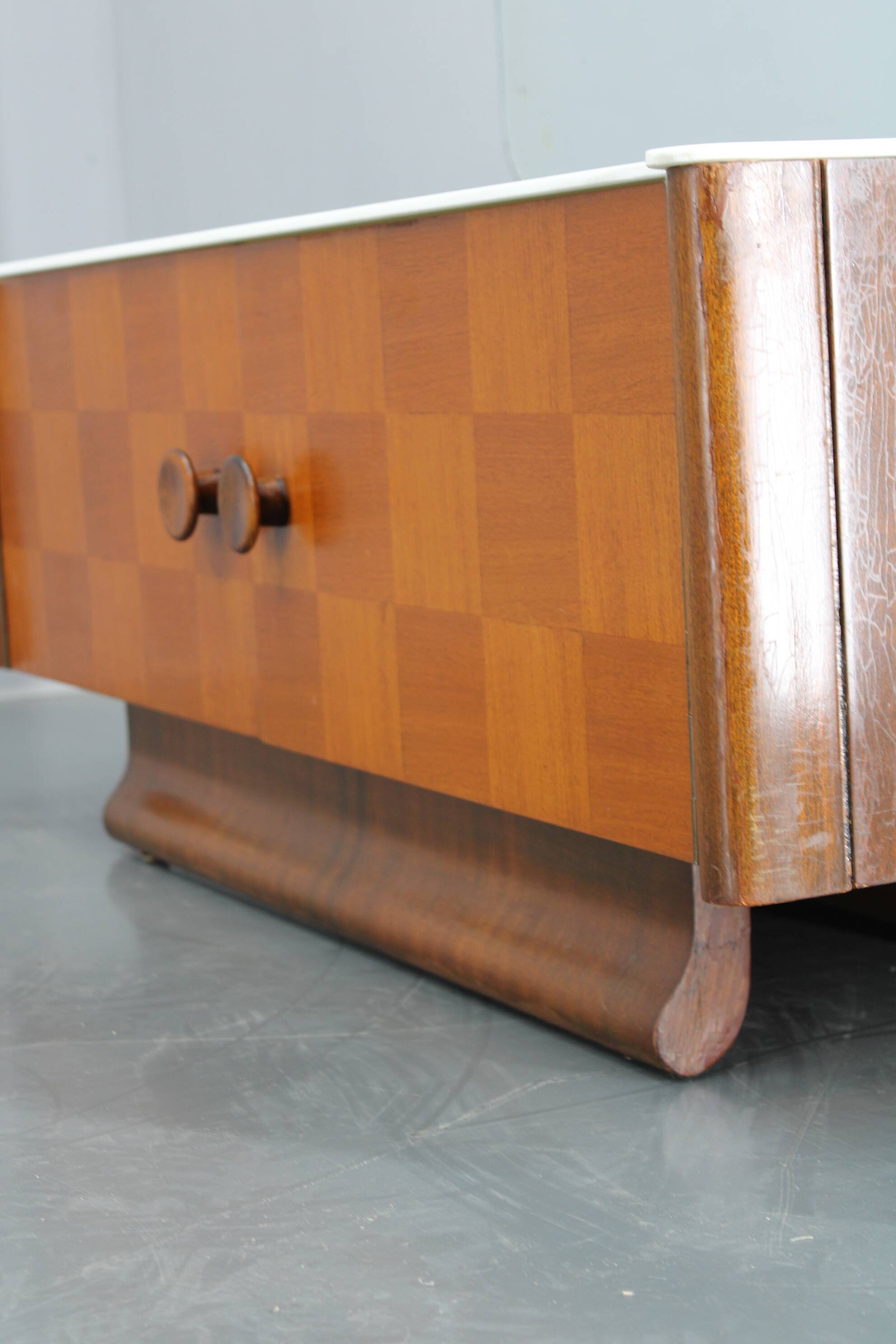 1940s Jindrich Halabala Mirror Cabinet ,Czechoslovakia