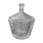 Sucrier verre ciselé