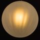Extra Large Murano glass, handblown "frosted drop" pendant with brass detail