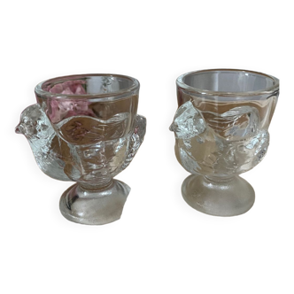 Set of 2 chicken egg cups