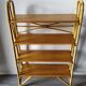 Rattan and wood shelf