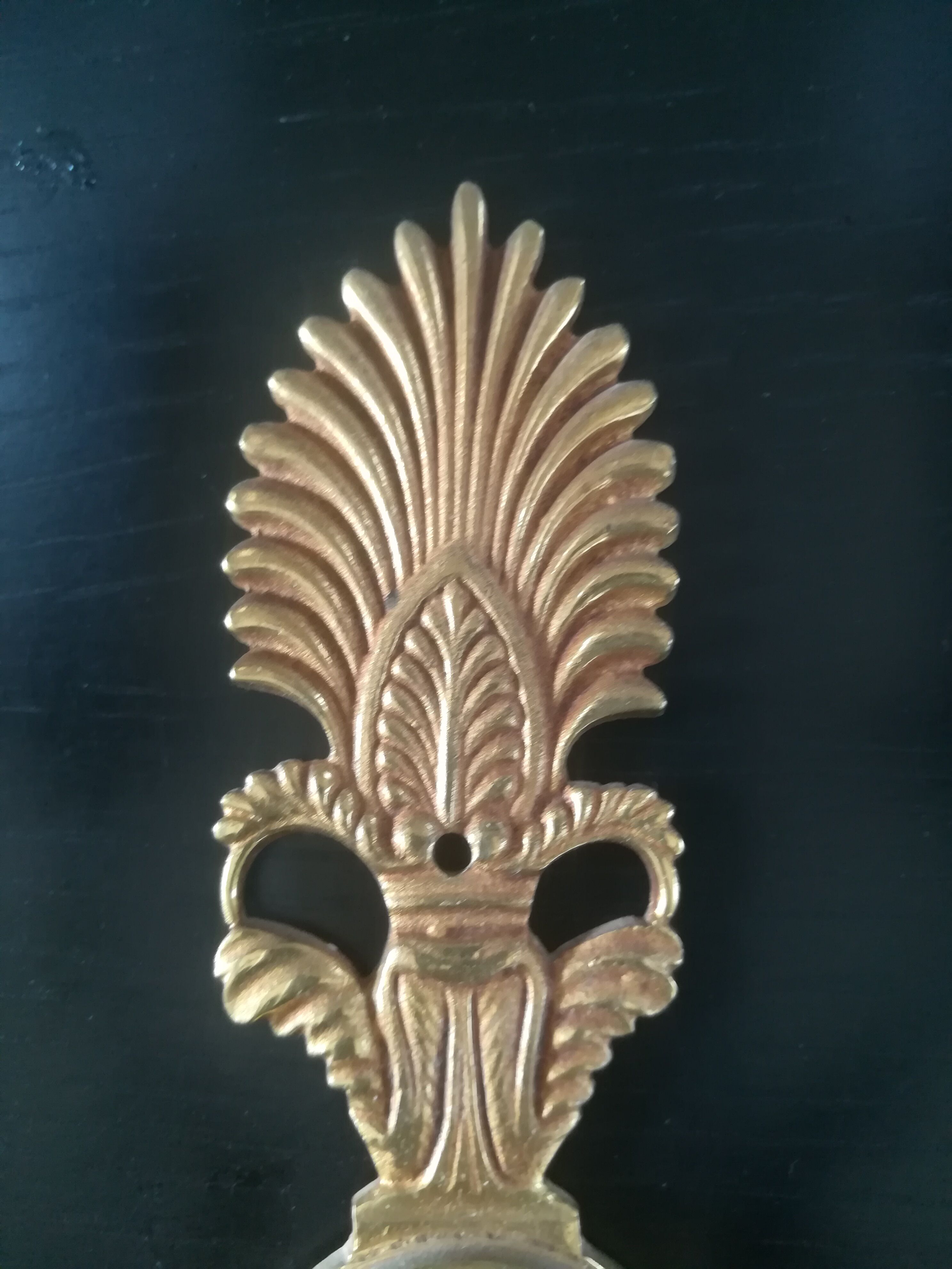 Paire d'appliques style Empire en bronze doré