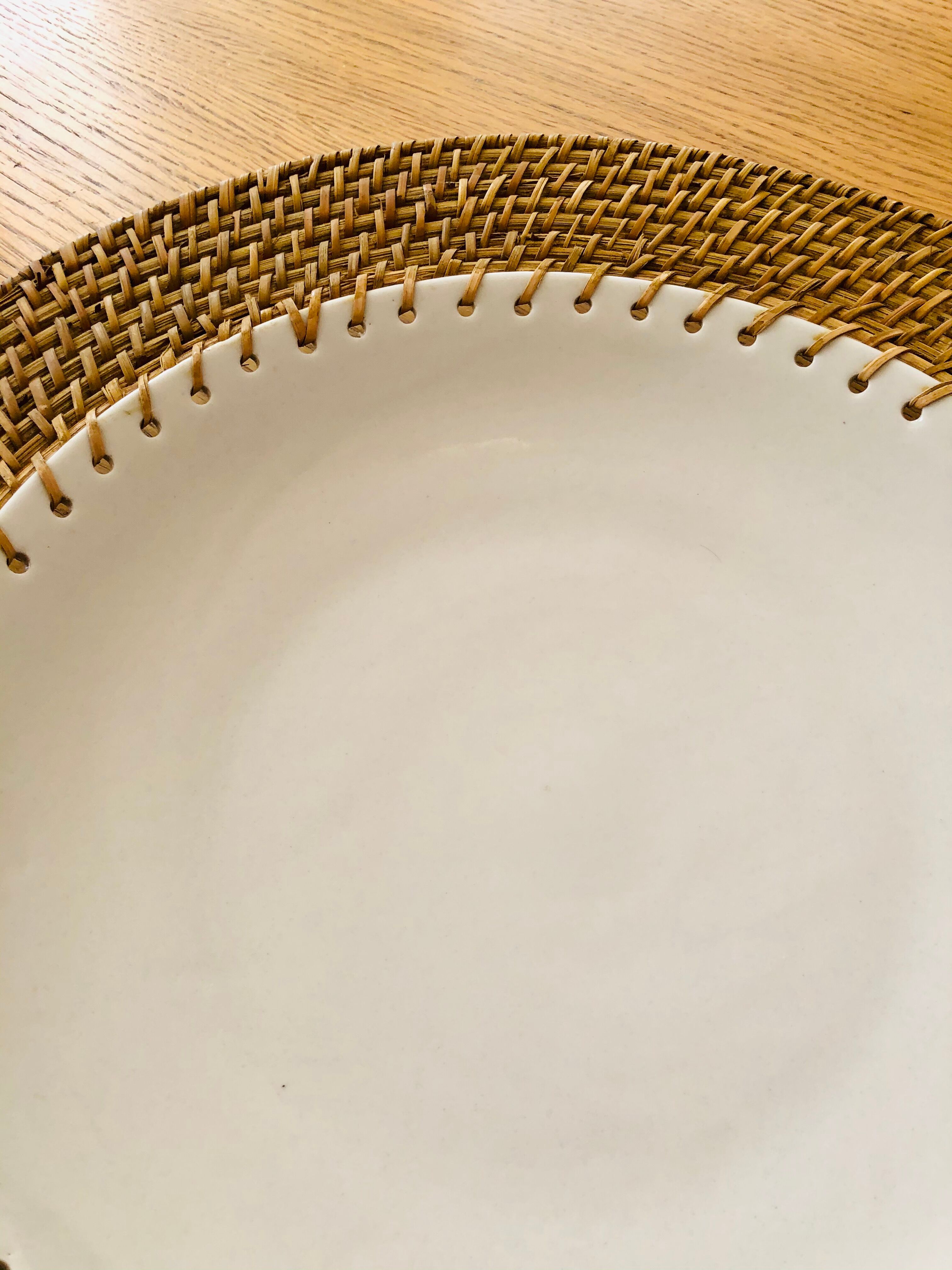 D42cm ceramic fruit dish and basketry