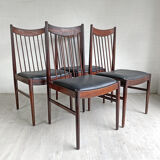 Set of 4 Scandinavian rosewood chairs Design Arne VODDER