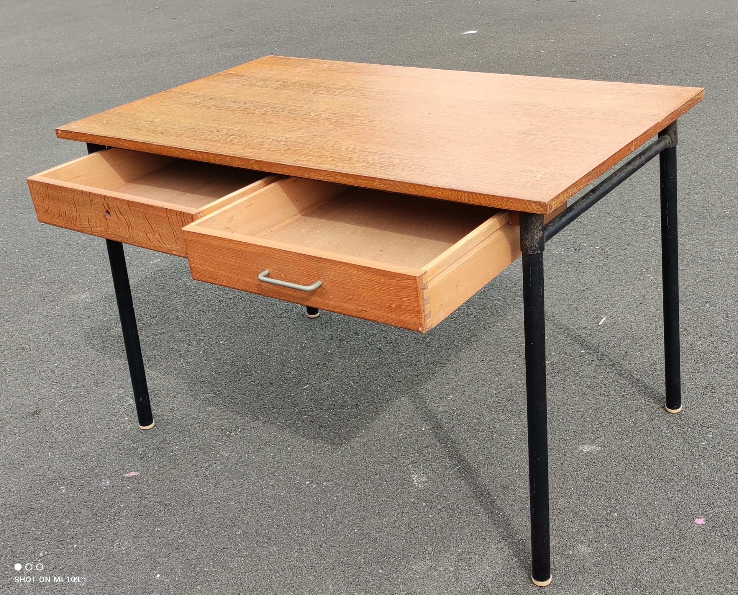 Vintage desk feet tube