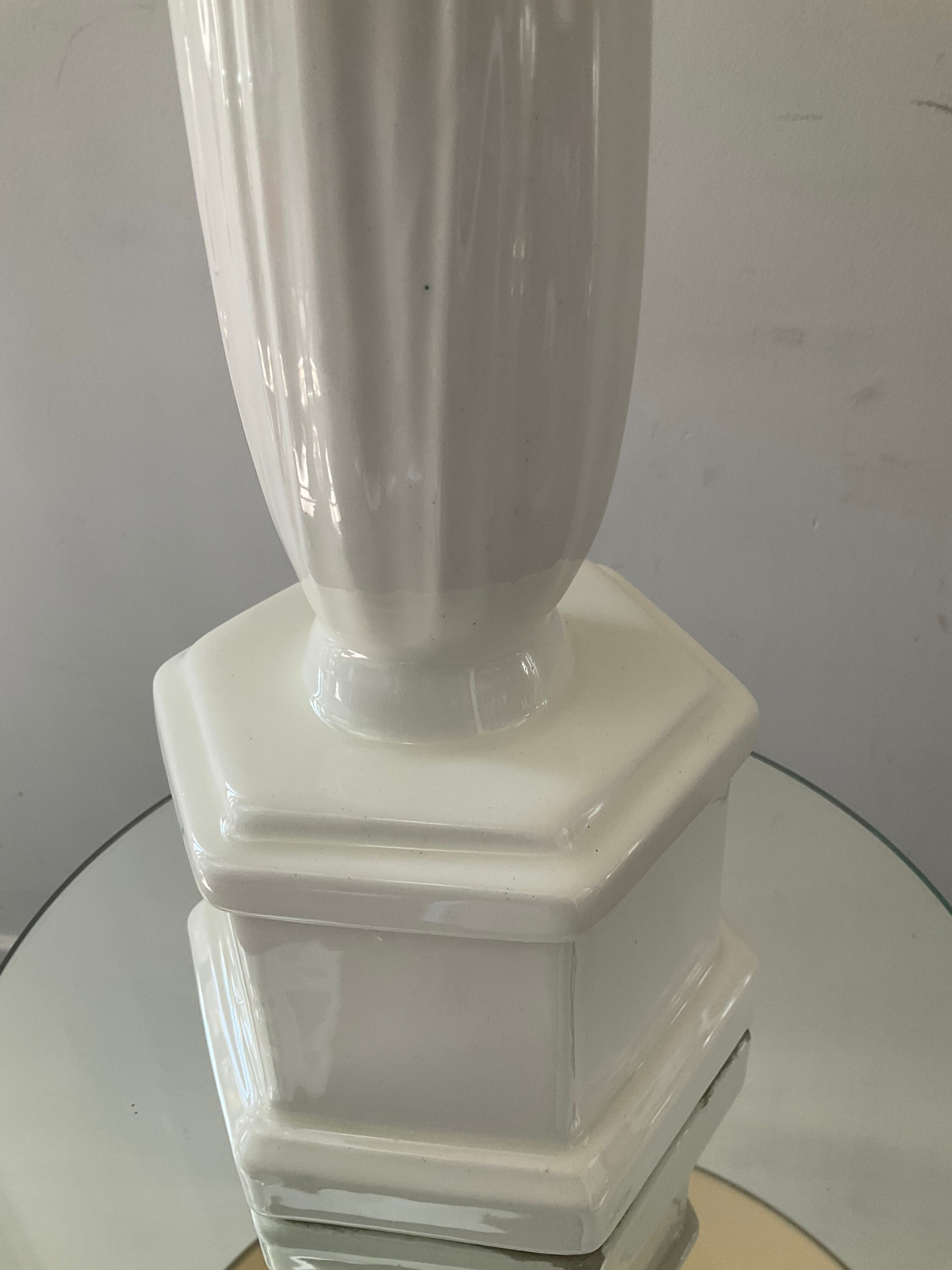 Vintage ceramic cob lamp 70s