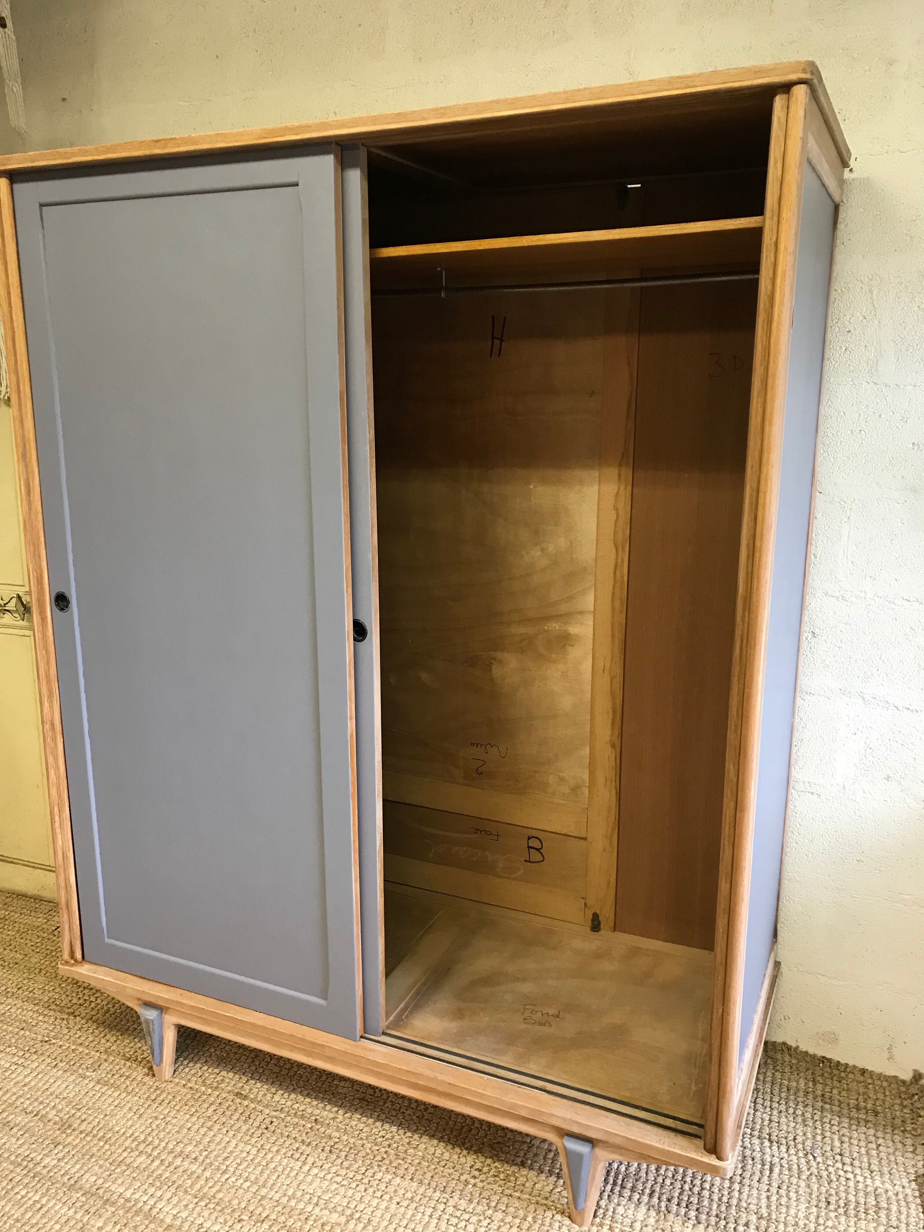 Seventies wardrobe with sliding doors