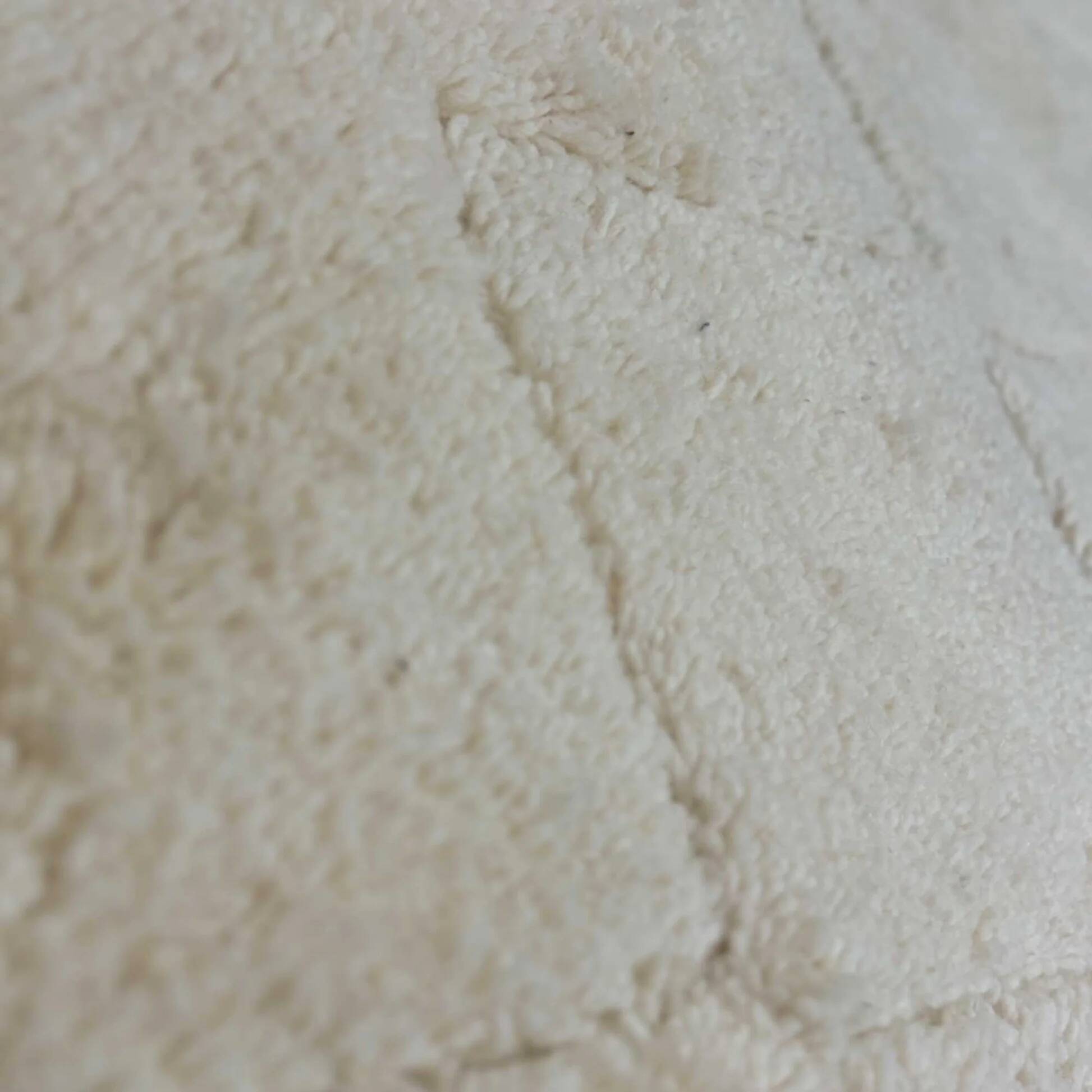 Beni Ouarain Berber Rug • Minimalist white diamond design