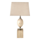 Travertine lamp by Philippe Barbier