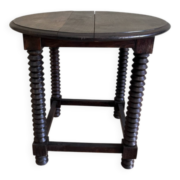 Table d’appoint pieds style vis de pressoir