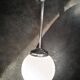 Old suspension ball ball opaline Art Deco Bauhas modernist 1930 Ø 20 cm
