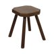 Old Rustic Solid Wood Stool Milk Stool Brutalist Style
