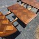 Extendable table in Louis XV style in oak (2 extensions)