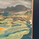 Swedish Oil on Panel “Landscape” by Lars Stocks,Framed & Vintage 77 × 57 cm