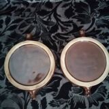 Set of 2 ceramic snail dishes