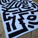 Painting on paper - "Roof"