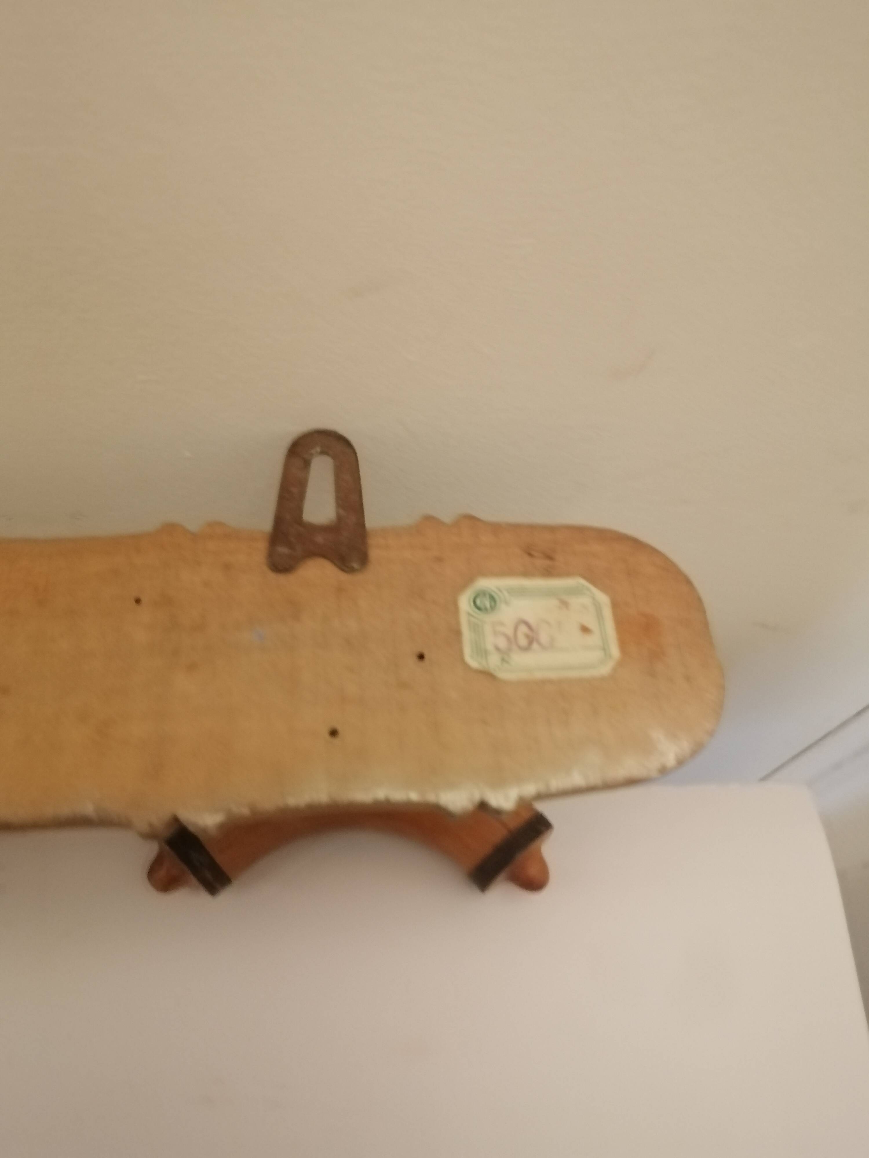 Varnished bamboo coat rack