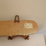 Varnished bamboo coat rack