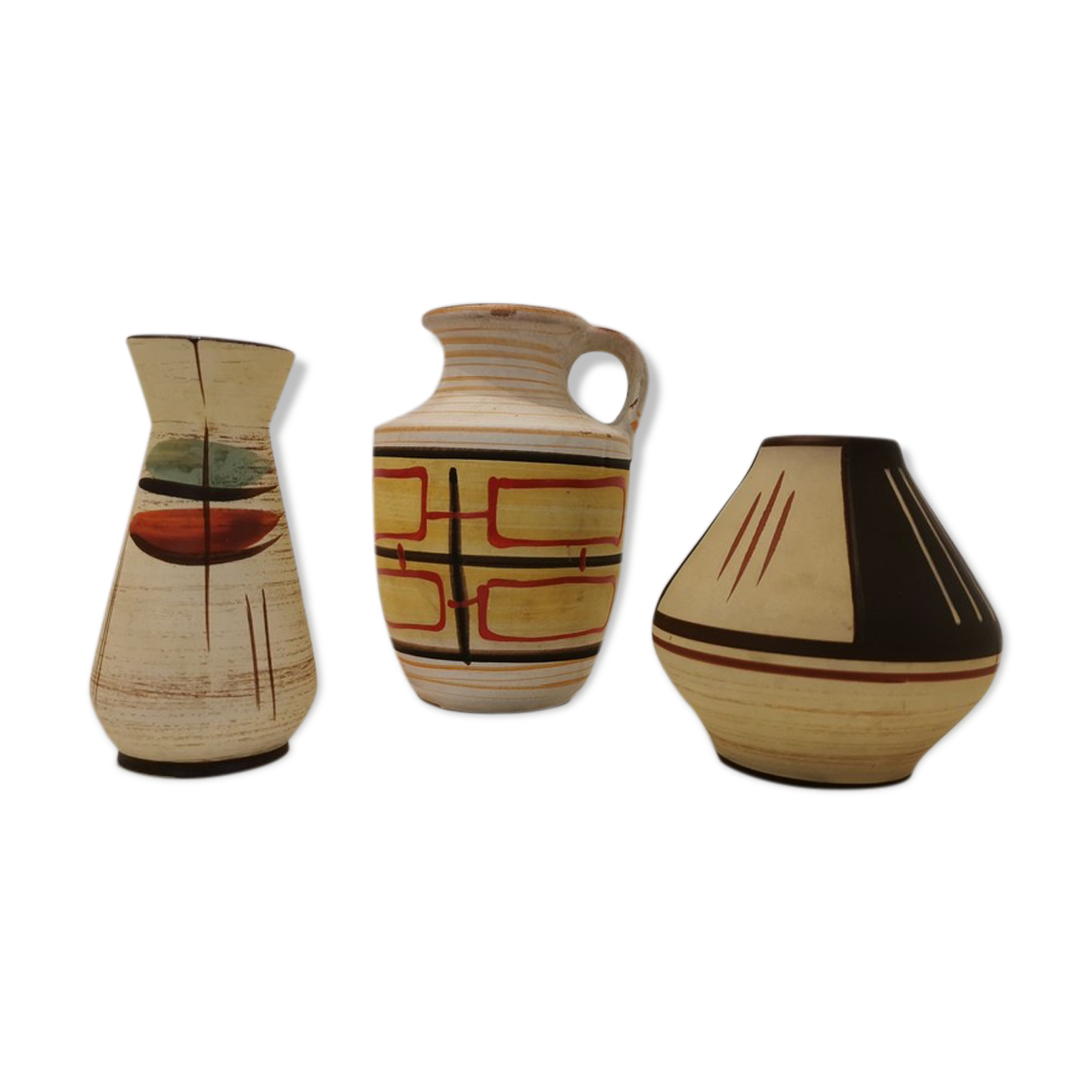 Set of 3 vintage vases West Germany