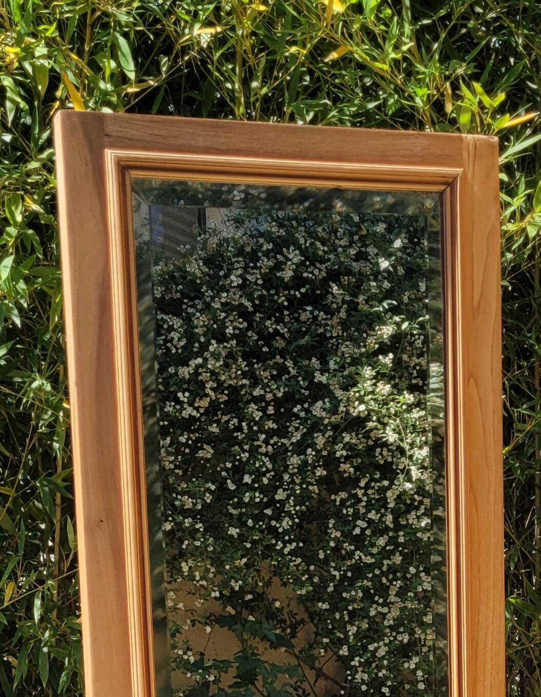 Large renovated antique mirror