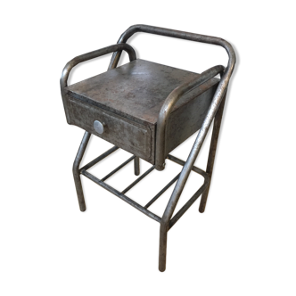 Metal bedside table