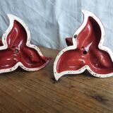 burgundy and gold candle holders