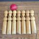 Old wooden bowling game