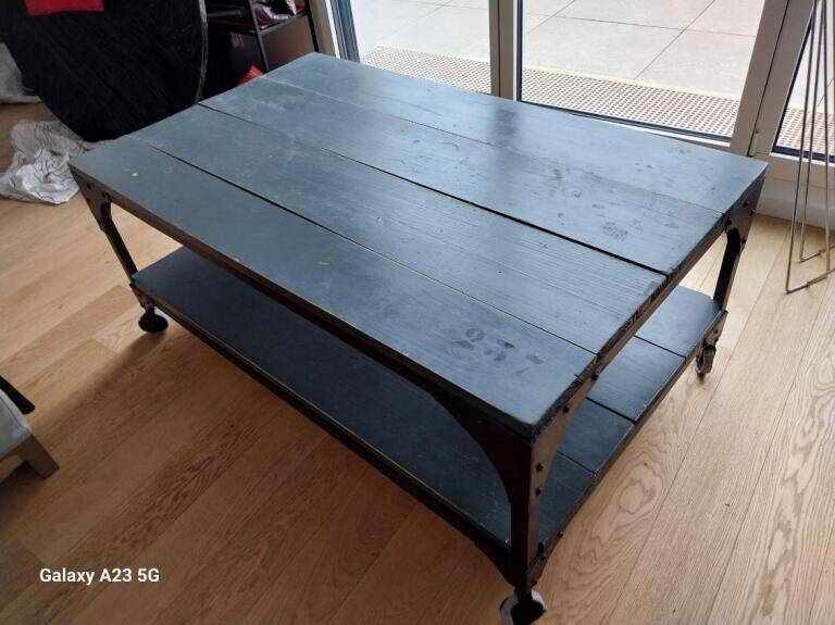 Industrial coffee table