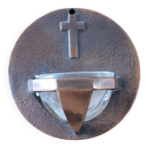 Wall-mounted bedside holy water font