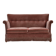 1970s, Danish 2-seater sofa, salmon pink furniture velour, beech wood.