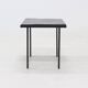 Table d'appoint ou table basse minimaliste en acier et ardoise des années 1960
