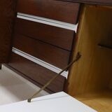 Dutch Minimalist Wenge Wooden Sideboard by Tijsseling 1970s