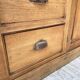 XXL solid oak counter sideboard