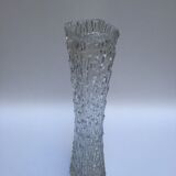 Brutalist glass vase 1970