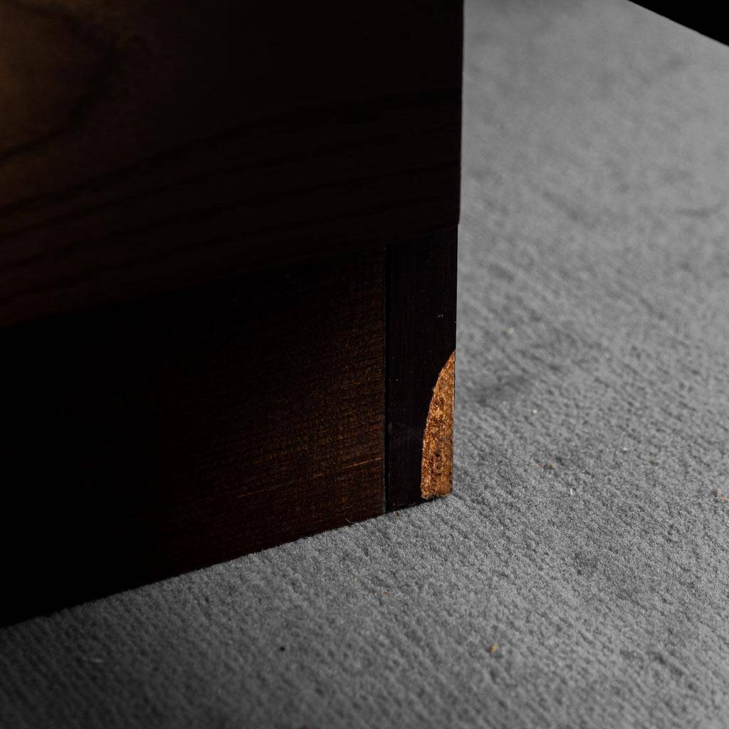 Letto matrimoniale legno tessuto anni ’70 vintage modernariato