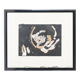 Ansgar Elde, Composition, Mixed Techniques on Cardboard, 1980s, Framed