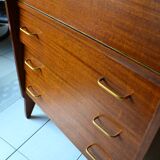Vintage mahogany wing-shaped secretary